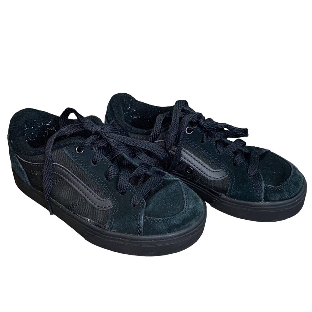 Vans Black on Black Suede Leather Sneakers 13
